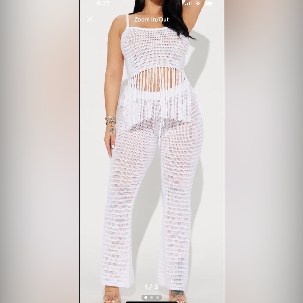Flirt Crochet 2-piece pants set